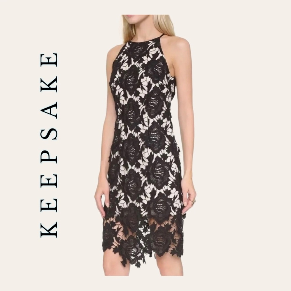 Keepsake The Label True Love Lace Overlay Dress